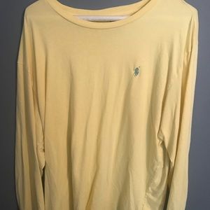 LARGE POLO YELLOW LONG SLEEVE T-SHIRT